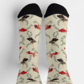 Japanisches Goldfisch-Muster Socken (Oben)