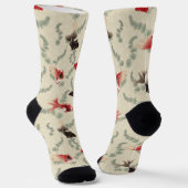 Japanisches Goldfisch-Muster Socken (Gewinkelt)