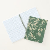 Japanisches Green Magnolia 8,5x11" Notebook Notizblock (Innenseite)