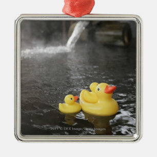 Japanisches GummiDuckies Silbernes Ornament
