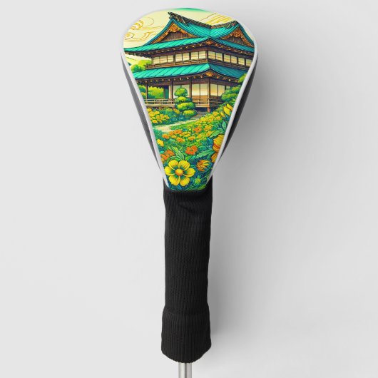 Japanisches Haus Golf Headcover (Vorderseite)