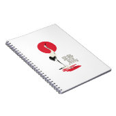 Japanisches Heron-Kanji Notizblock (Rechte Seite)