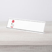 Japanisches Heron-Kanji Schreibtischnamensplakette (Vorderseite )