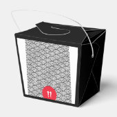 Japanisches Hibachi Dinner Party Geburtstag Einlad Geschenkschachtel (Rückseite)