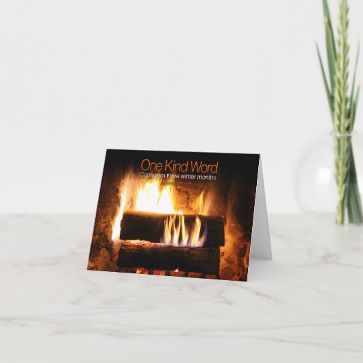 japanisches inspirierendes Sprichwort "Kindness" Dankeskarte (Vorderseite)