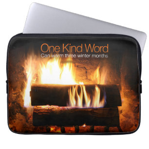 japanisches inspirierendes Sprichwort "Kindness" Laptopschutzhülle