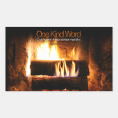 japanisches inspirierendes Sprichwort "Kindness" Rechteckiger Aufkleber (Vorderseite)