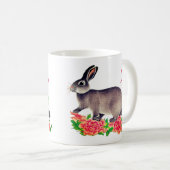 Japanisches Kaninchen mit Zwiebeln - Jahr des Kani Kaffeetasse (VorderseiteRechts)