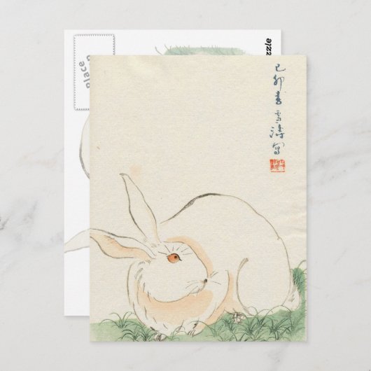 Japanisches Kaninchen Postkarte (Vorne/Hinten)