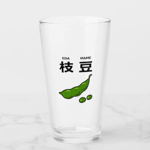 Japanisches Kanji Edamame Glas