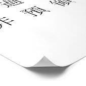 Japanisches Kanji - Fünfte Klasse Poster (Ecke)