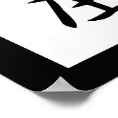 Japanisches Kanji für Accupressur - Shiatsu Poster (Ecke)