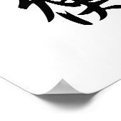 Japanisches Kanji für Balance - Kinkou Poster (Ecke)