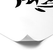 Japanisches Kanji für den Blitz - Shinnen Poster (Ecke)