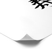 Japanisches Kanji für den Reichtum - Ebisu Poster (Ecke)