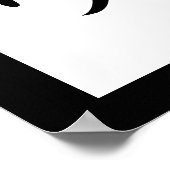 Japanisches Kanji für den Traum - Yume Poster (Ecke)