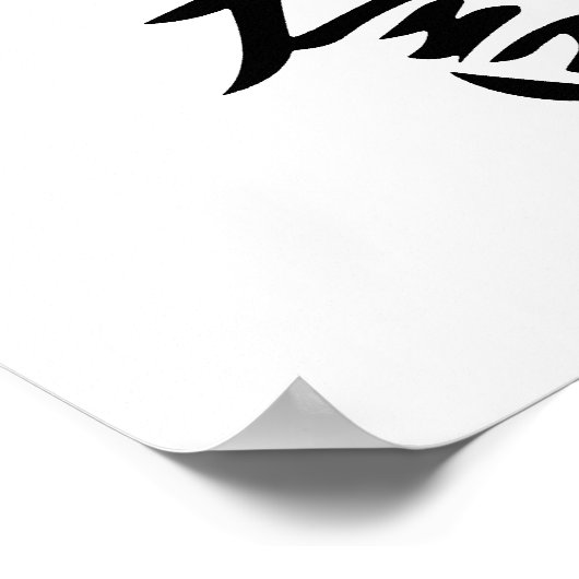 Japanisches Kanji für Ehre - Meiyo Poster (Ecke)