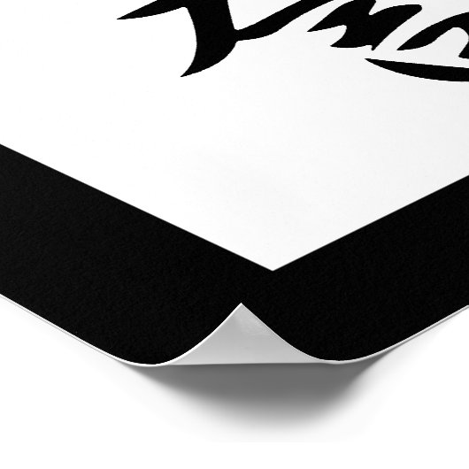 Japanisches Kanji für Ehre - Meiyo Poster (Ecke)