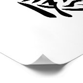 Japanisches Kanji für Empathie - Kyoukan Poster (Ecke)