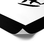 Japanisches Kanji für Freiheit - Jiyuu Poster (Ecke)