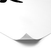 Japanisches Kanji für gutes Glück - Fuku Poster (Ecke)