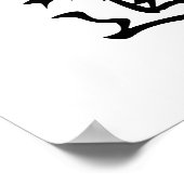 Japanisches Kanji für Judo - Juudou Poster (Ecke)