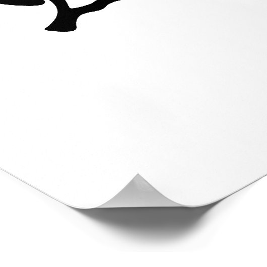 Japanisches Kanji für Karpfen - Koi Poster (Ecke)