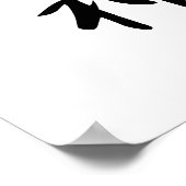 Japanisches Kanji für Thunder - Raijin Poster (Ecke)