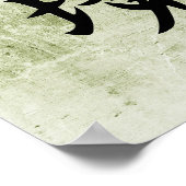 Japanisches Kanji für Umwelt - Kankyou Poster (Ecke)