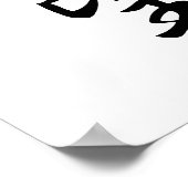 Japanisches Kanji für Verlangen - Yokubou Poster (Ecke)