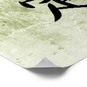 Japanisches Kanji für Widerspruch - Hitei Poster (Ecke)