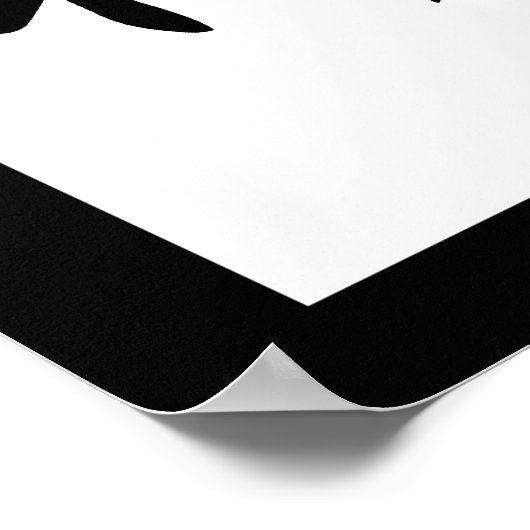 Japanisches Kanji für Zen - Zen Poster (Ecke)