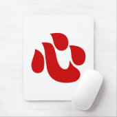 Japanisches Kanji Herzkraut 【Shin/Kokoro】 心 Mousepad (Mit Mouse)