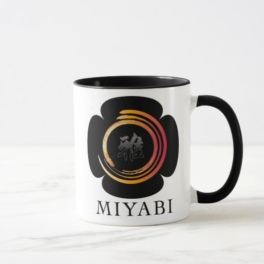 Japanisches Kanji "MIYABI" Tasse (Rechts)