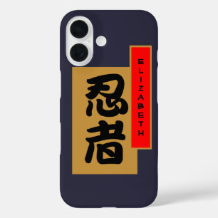 Japanisches Kanji Ninja iPhone 16 Hülle
