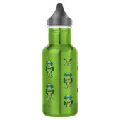 Japanisches Kappa Yokai Monster Pattern Edelstahlflasche (Links)