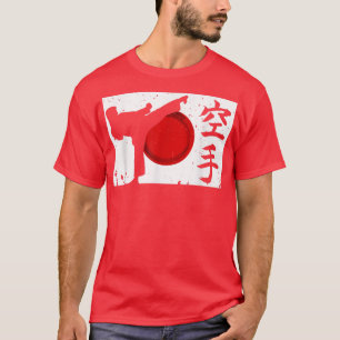 Japanisches Karate Shirt Hoher Kick
