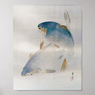 japanisches Karpfen, Watanabe Seitei Poster