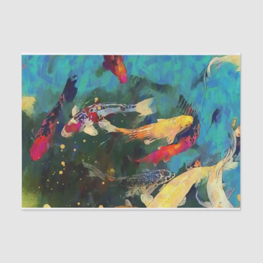 Japanisches Karpfenpapier Seidenpapier (Vorderseite)