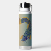 Japanisches Karpfmuster Trinkflasche (Hinten)