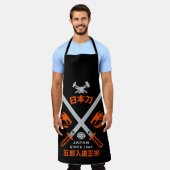 Japanisches Katana-Schwert Schürze (Getragen)
