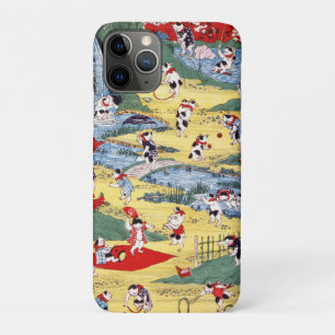 Japanisches Katzen Land, Utagawa Kunitoshi Case-Mate iPhone Hülle