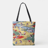 Japanisches Katzen Land, Utagawa Kunitoshi Tasche (Rückseite)