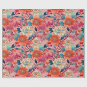 Japanisches Kimono-Fabric-Wrapping Paper Geschenkpapier (Flach)