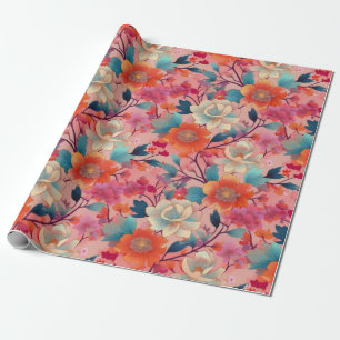 Japanisches Kimono-Fabric-Wrapping Paper Geschenkpapier