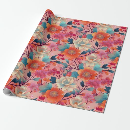 Japanisches Kimono-Fabric-Wrapping Paper Geschenkpapier (Ungerollt)