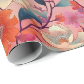 Japanisches Kimono-Fabric-Wrapping Paper Geschenkpapier (Rolleneckpunkt)