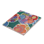 Japanisches KIMONO Gewebe, Floret-Muster Fliese (Seite)