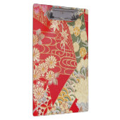 Japanisches KIMONO Gewebe, Floret-Muster Klemmbrett (Rechts)