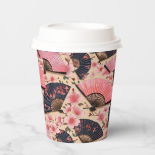 japanisches Kimono-Muster Pappbecher